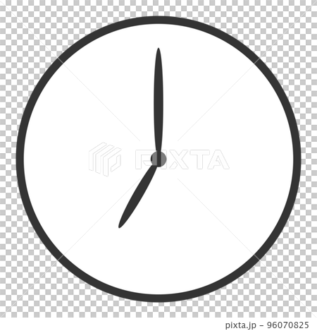 Clock without letters 7:00 (front) -0 96070825