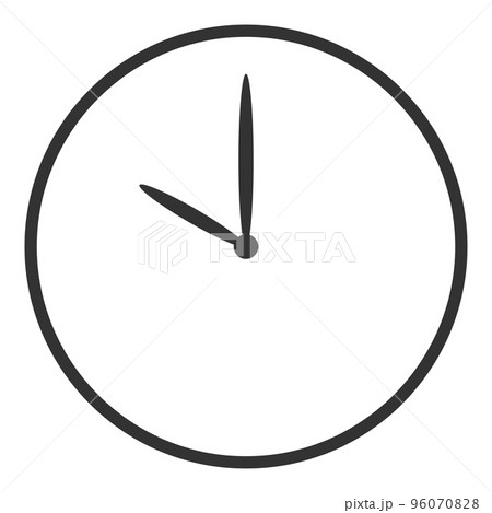 文字なしの時計10時00分(正面)-0 文字なしの時計10時00分(正面)-0 96070828