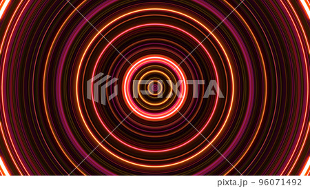 VJ 円 輪 回転 渦 波紋 赤 [別Verあり] 96071492