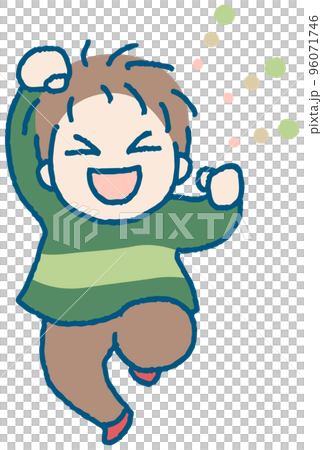 Illustration of a happy boy Illustration of a happy boy 96071746
