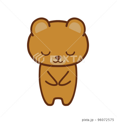 丁寧にお辞儀をするくま 96072575