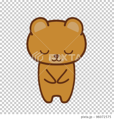 丁寧にお辞儀をするくま 96072575