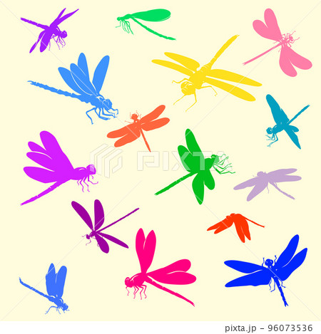 dragonfly, dragonfly pattern, realistic image, color 96073536