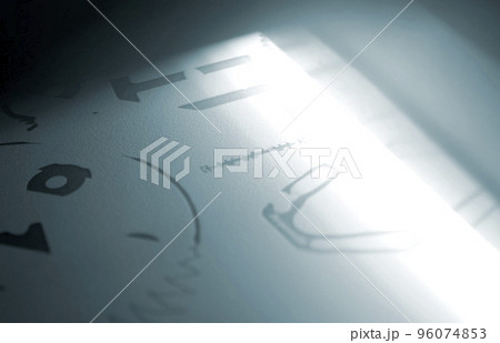 Printing models on 3D printer close-up. High-speed precision printing of many objects on 3D printer from polyamide powder. Black contours of models on white polyamide powder. Additive MJF industrial Printing models on 3D printer close-up. High-speed precision printing of many objects on 3D printer from polyamide powder. Black contours of models on white polyamide powder. Additive MJF industrial 96074853