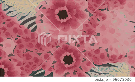 Floral seamless pattern. Vector design for paper, cover, fabric, interior decor and other users. soft pink watercolor print floral print. Vintage floral background Floral seamless pattern. Vector design for paper, cover, fabric, interior decor and other users. soft pink watercolor print floral print. Vintage floral background 96075030