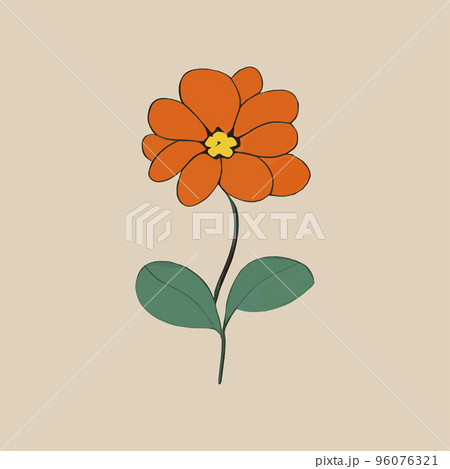Vector seamless minimalistic delicate floral pattern. Romantic, small, boring, stylish floral background. Vector illustration . Decorative art illustration for packaging, textile, fabric, wallpaper. 96076321