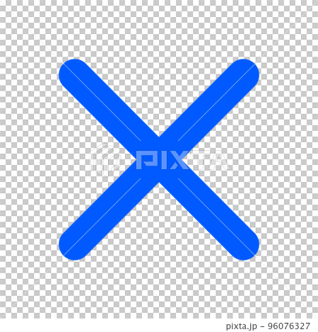 blue multiplication symbol (x, x) 96076327
