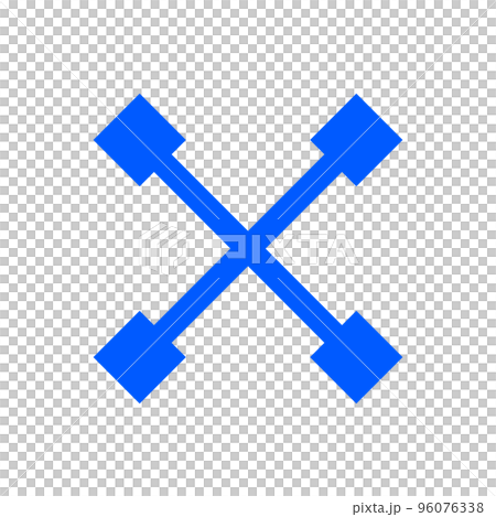藍色乘法符號 (x, x) 96076338