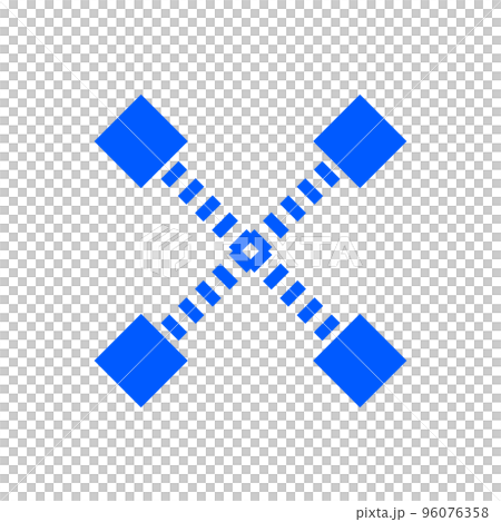 blue multiplication symbol (x, x) 96076358