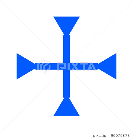 青色のプラス記号:足し算 青色のプラス記号:足し算 96076378