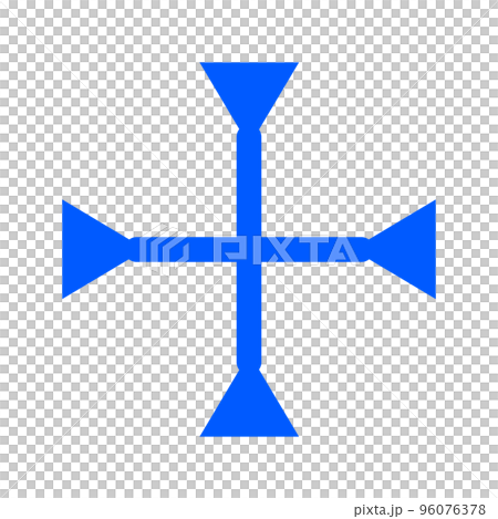 Blue plus sign: addition 96076378