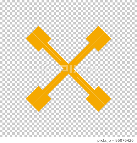 橙色乘法符號 (x, x) 96076426