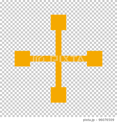 オレンジ色のプラス記号：足し算 96076509