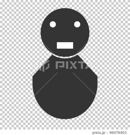 Black humanoid silhouette (surprise/expression 9) Black humanoid silhouette (surprise/expression 9) 96076801