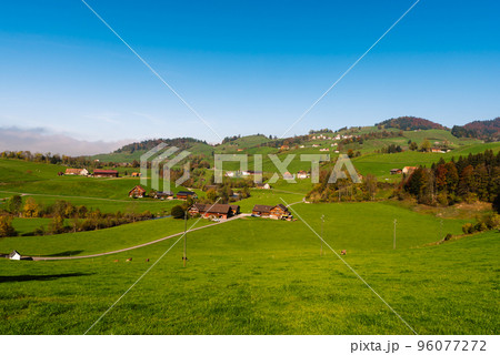 Typical landscape in the Appenzellerland, Canton Appenzell Innerrhoden, Switzerland 96077272