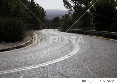 Highway in Israel from north to south. Highway in Israel from north to south. 96079072
