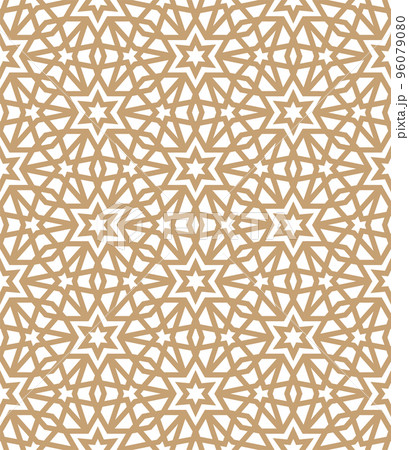 Islamic background with traditional style arabic. Seamless pattern for card, background, fabric or abstract design. Muslim ornament. 96079080