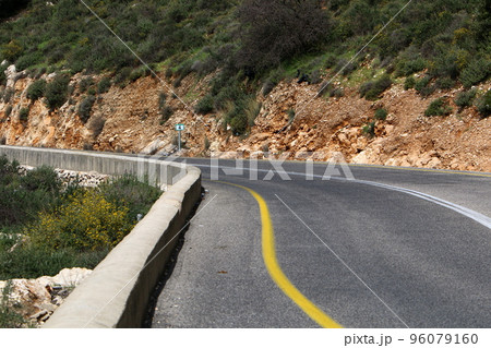 Highway in Israel from north to south. 96079160