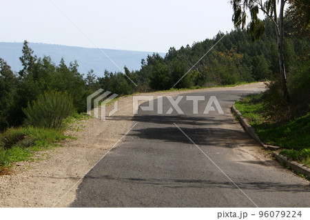 Highway in Israel from north to south. Highway in Israel from north to south. 96079224