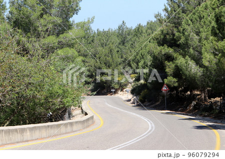 Highway in Israel from north to south. Highway in Israel from north to south. 96079294