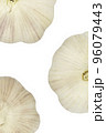 garlic isolated on white background with clipping path inside 96079443