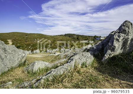 秋吉台　カルスト台地　山口県美祢市 96079535