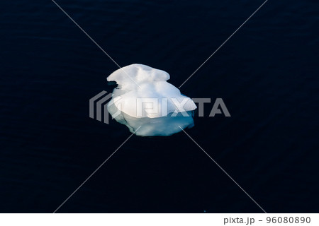 Big piece of ice in sea water Big piece of ice in sea water 96080890