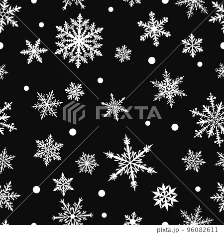 Christmas seamless pattern of snowflakes 96082611