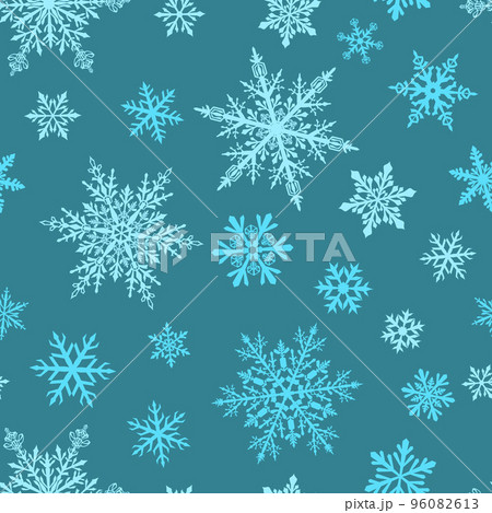 Christmas seamless pattern of snowflakes Christmas seamless pattern of snowflakes 96082613