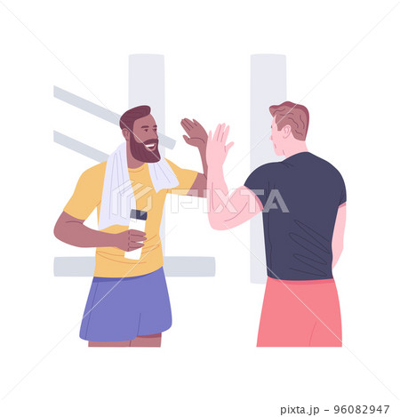 Workout complete isolated cartoon vector illustrations. 96082947