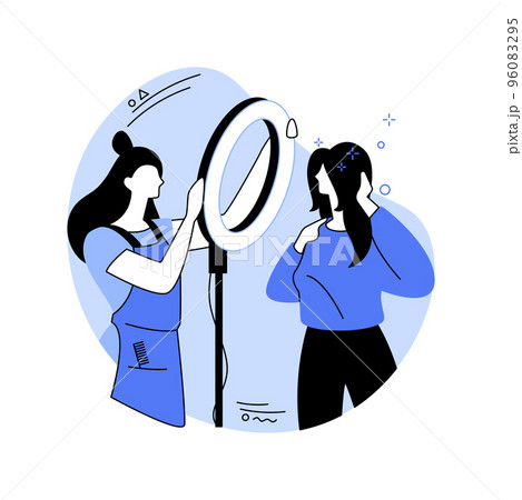 Promote new haircut isolated cartoon vector illustrations. Promote new haircut isolated cartoon vector illustrations. 96083295