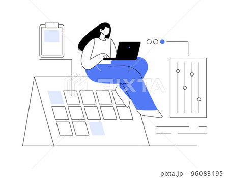 Time management abstract concept vector illustration. 96083495