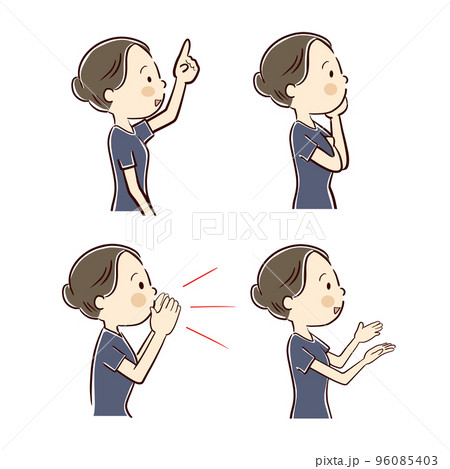 横向き看護師セット 96085403