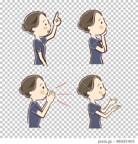 横向き看護師セット 96085403