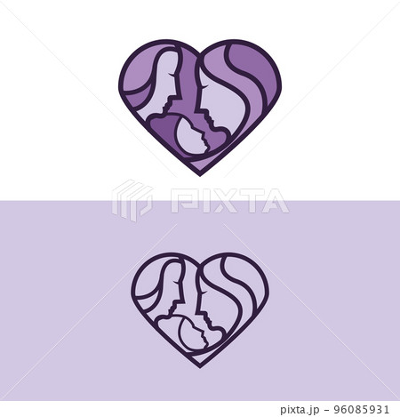 lovely mother mom and baby logo vector graphic concept illustrations lovely mother mom and baby logo vector graphic concept illustrations 96085931
