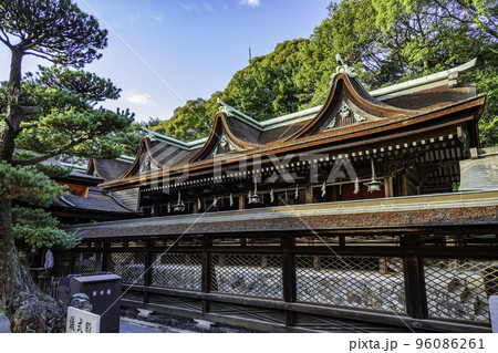 住吉神社 本殿と透塀 山口県下関市 住吉神社 本殿と透塀 山口県下関市 96086261