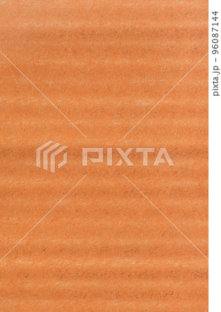 和紙の背景素材（横縞柄、柿色シリーズ） 96087144