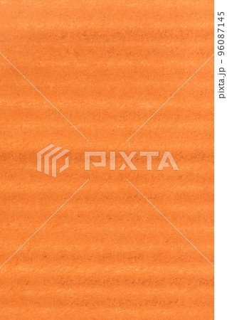 和紙の背景素材（横縞柄、柿色シリーズ） 96087145