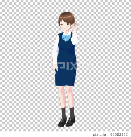 Female employee in uniform 96088332