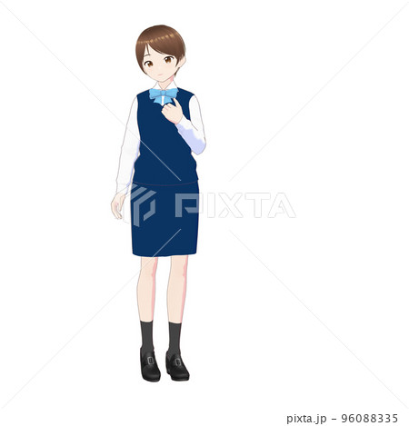 制服を着た女子社員 96088335
