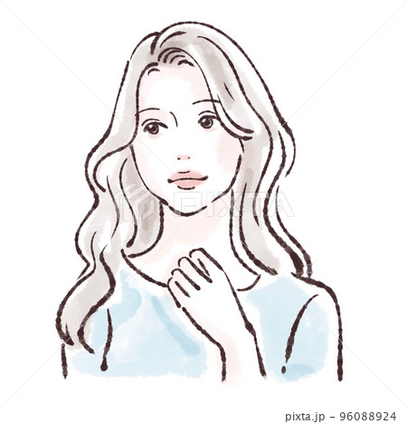 女性のイラスト素材 96088924