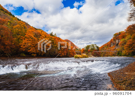 秋の吹割の滝 96091704