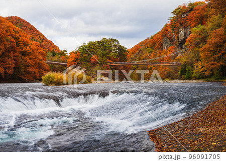 秋の吹割の滝 96091705