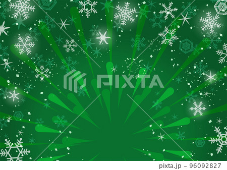 輝くクリスマスカラーの背景イラスト(緑色) 輝くクリスマスカラーの背景イラスト(緑色) 96092827