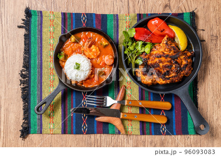 ケイジャンチキン　Cajun cuisine originated in New Orleans 96093083