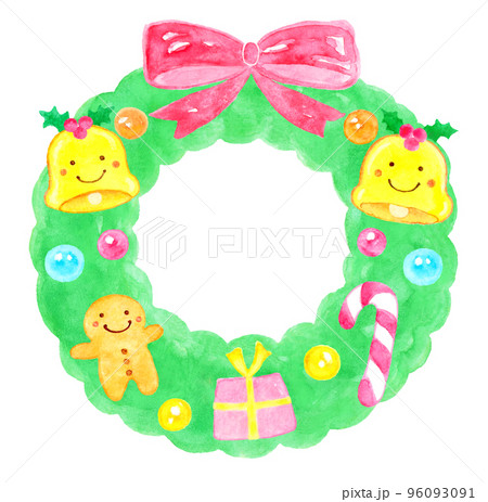 かわいいクリスマスリース 96093091