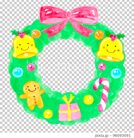 かわいいクリスマスリース 96093091
