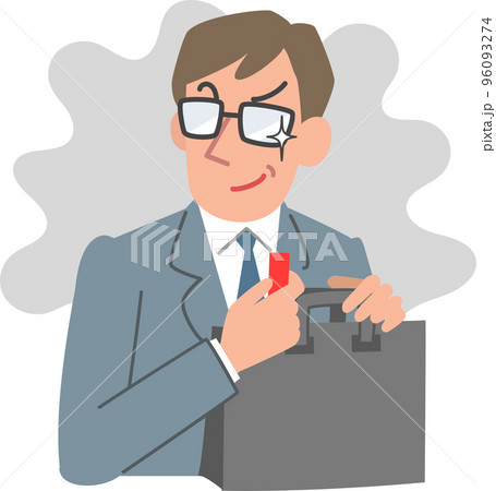 情報を持ち出そうとするスーツ姿の男性 96093274