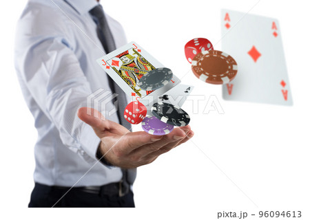 Gambler makes his bet Gambler makes his bet 96094613