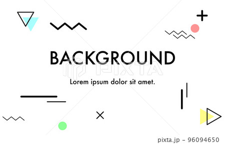 Abstract colourful geometric shape combination background design, Modern geometric background 96094650